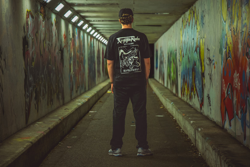 HEADS WILL ROLL - BLACK Oversized Tee